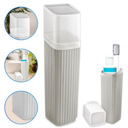 Estojo Dental Pequeno Branco Casual Utilidades