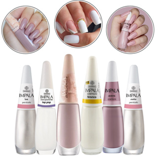 Kit Esmaltes Impala C/ 6 Unt Clarinhos Francesinha Manicure em Oferta na Shopee