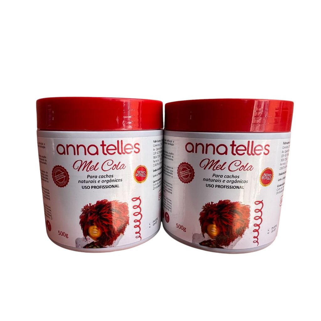 Kit 2 Mel Cola Anna telles para cachos orgânicos e naturais