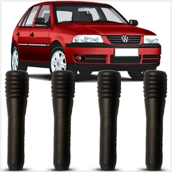 Kit 4 Pino Trava Porta Gol G3 2000 a 2005 Golf 94 a 98 Polo Classic 97 a 2002 Preto