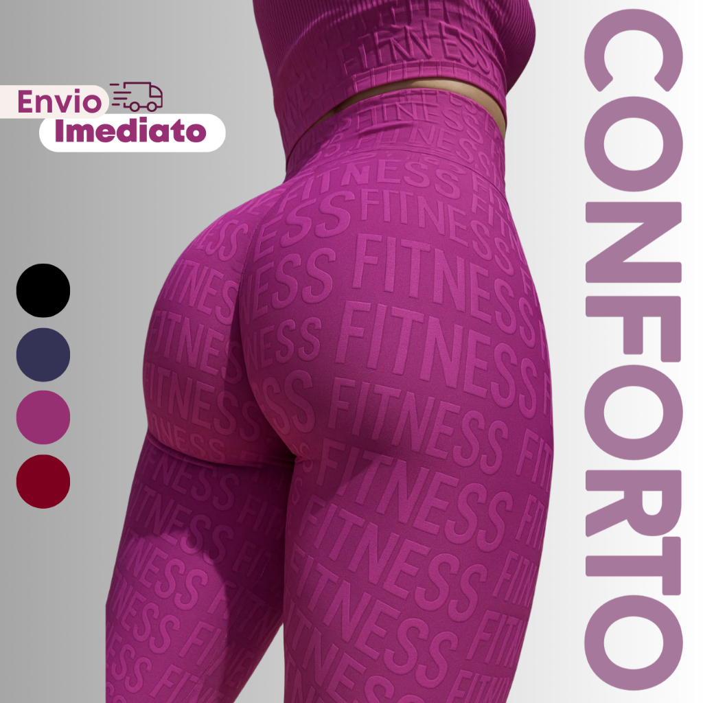 Legging Feminina Fitness 3D Cintura Alta | Compressão e Conforto | Academia e Corrida em Oferta na Shopee