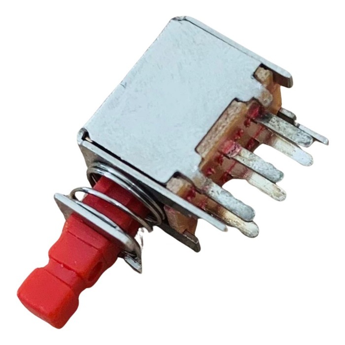 10-Chave Push Button Tecla PS-22F04 Interruptor Botão com trava Kit 10 Peças