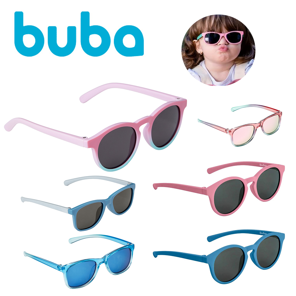Oculos de Sol Flexível Proteção do Bebê Original Buba