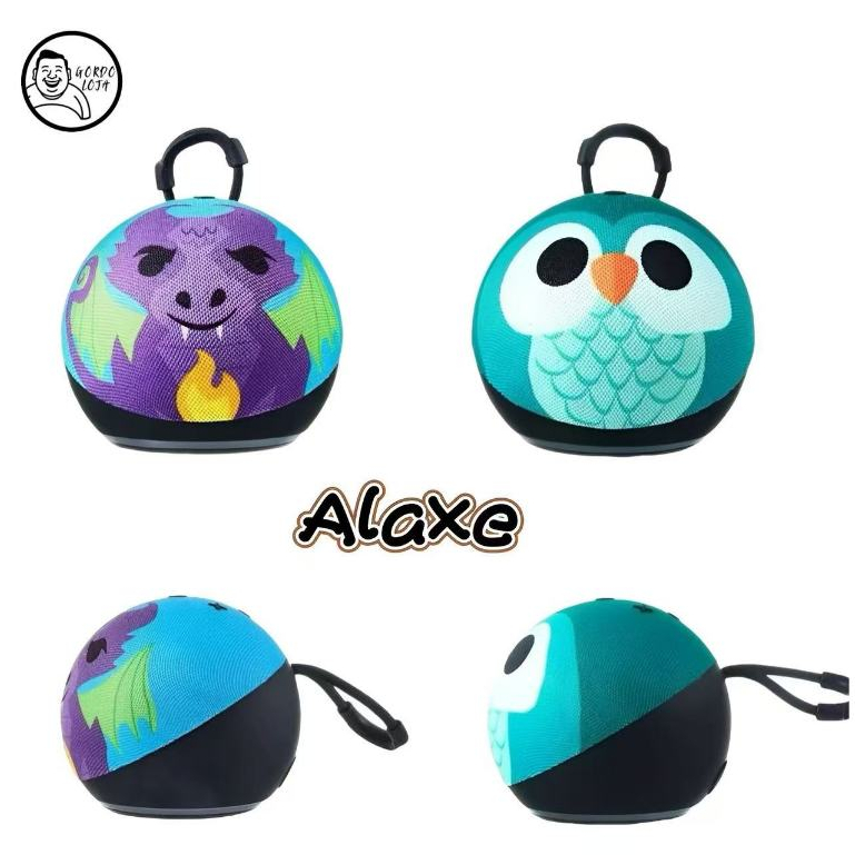 Alto-falante Alaxe Echo Dot de 5ª geração de alta qualidade com padrão de desenho animado e Bluetooth em Oferta na Shopee