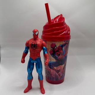 Copo + Boneco Homem Aranha ou Capitão America - 350 ml em Oferta na Shopee