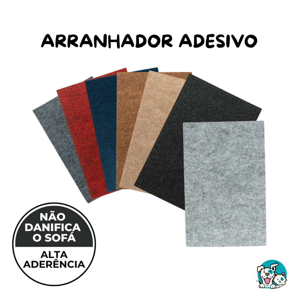 Arranhador Adesivo Dupla Camada Carpete para Gatos EasyPet - Protetor para Sofá, Cama Box e Parede