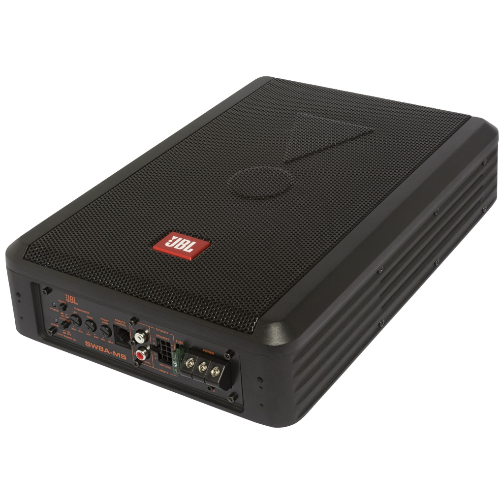 Caixa Amplificada JBL SW8A-MS Slim Subwoofer 200W RMS 8 Polegadas E 200W RMS Em 2 Canais