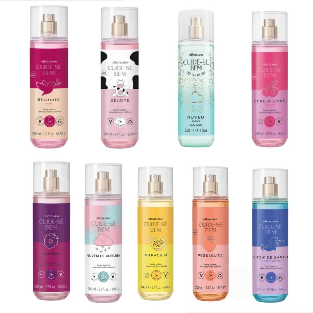 Body Splash Nuvem Cuide Se Bem Colônia 200ml, O Boticário