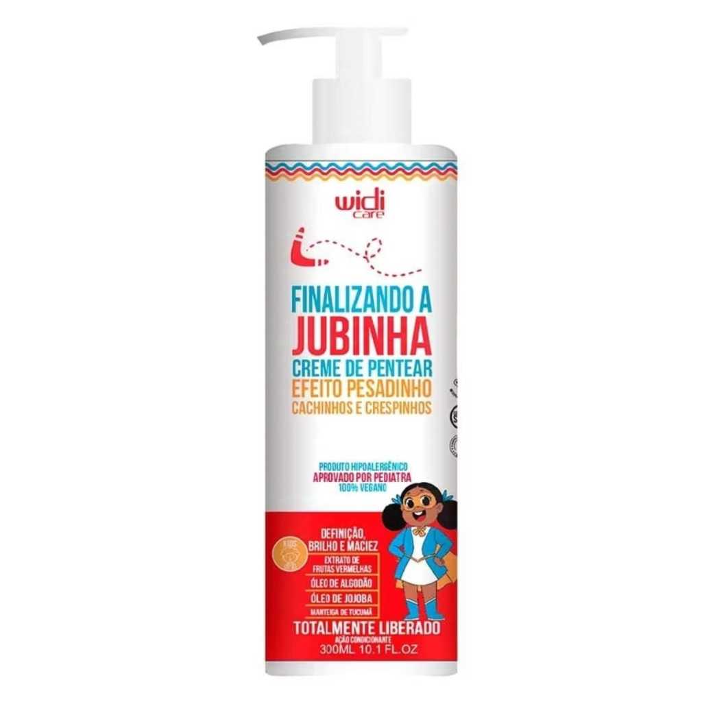FINALIZANDO A JUBINHA KIDS CREME DE PENTEAR EFEITO PESADINHO 300ML WIDI CARE