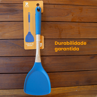 Espátula ZOLELE Grande de Silicone Resistente Cozinha Com Cabo Firme Ergonômico Utensílios 34cm em Oferta na Shopee