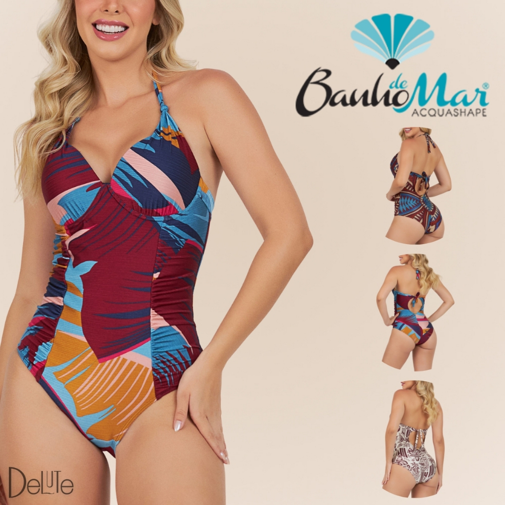 Maio Cinta Drapeado com Bojo Drapee Modelador Zero Barriga Banho De Mar