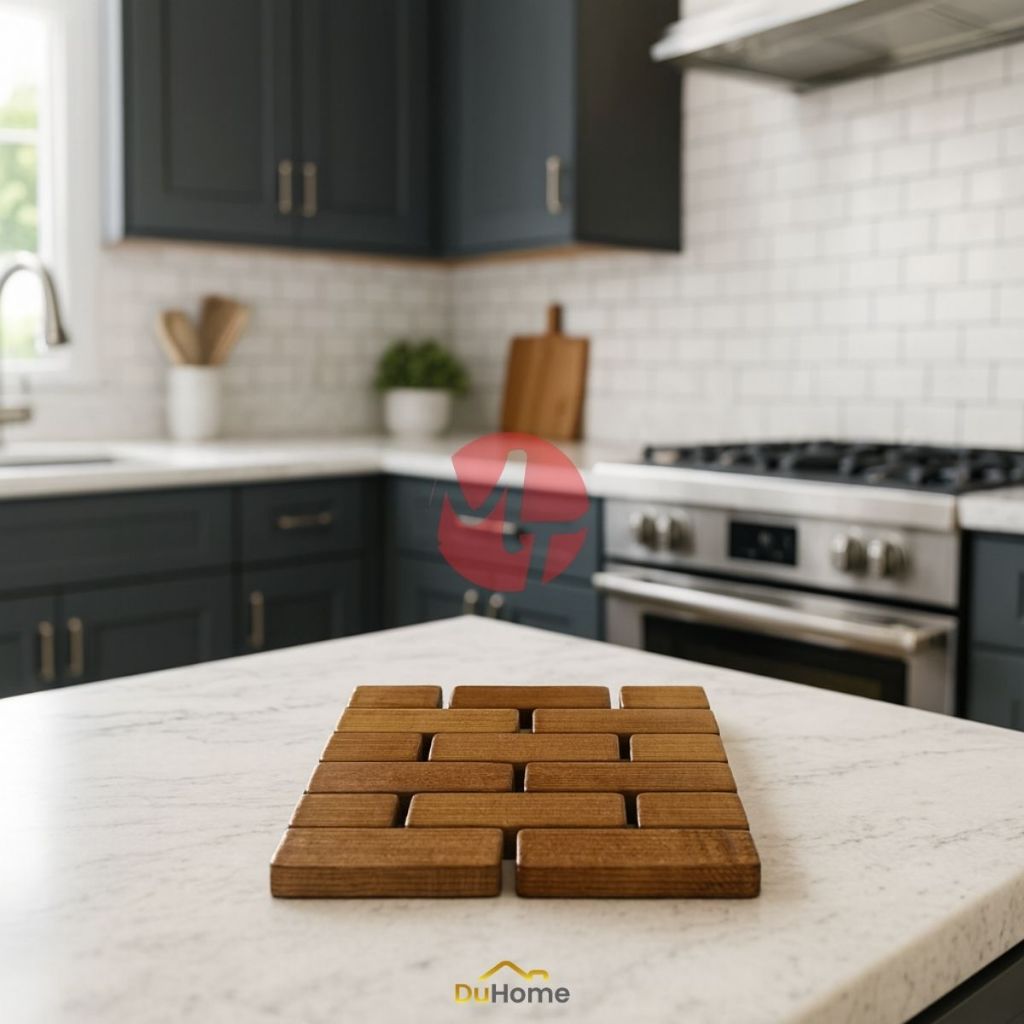 Kit 8 Descansos de Panela Tradicional em Madeira MDF Envernizada 15x16cm Resistente Durável em Oferta na Shopee