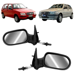 Retrovisor Fiat Uno 4 Portas 2001 2002 2003 2004 2005 2006 2007 2008 2009 2010 Com Controle