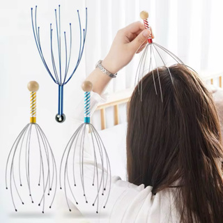 Massageador De Cabeça Anti Stress 12 pontas Em Forma De Polvo Relaxante E Alívio Imediato em Oferta na Shopee