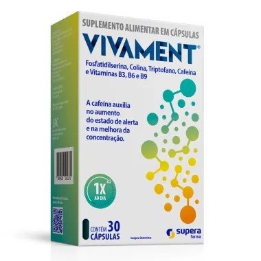 Vivament 30 Cápsulas + 6 Cápsulas Grátis Suplemento Alimentar Melhora da Concentração