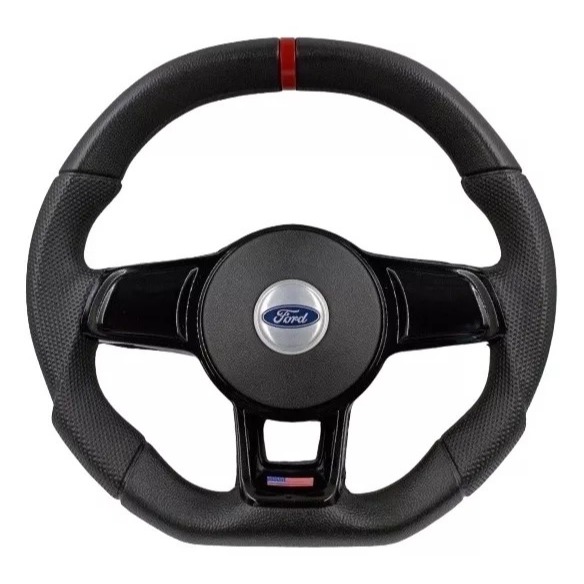 Volante Esportivo Modelo EVOLUTION 37 CM  Para Caminhão Ford Cargo 1415/1517/1722/1717 + CUBO
