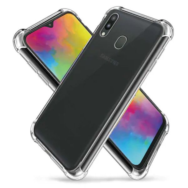 Capa Capinha  - Galaxy M20 TPU Flexível Transparente Com Proteção UV e Borda Anti-Shock em Oferta na Shopee