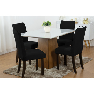 Capas Para Cadeira de Jantar - Kit 4 Peças Malha Gel com Elástico em Oferta na Shopee