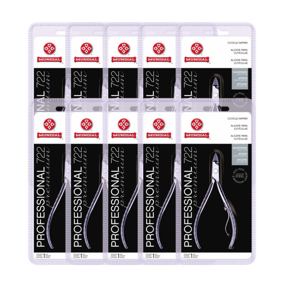 Kit 10 Alicates de Cutículas 722 premium inox em Oferta na Shopee