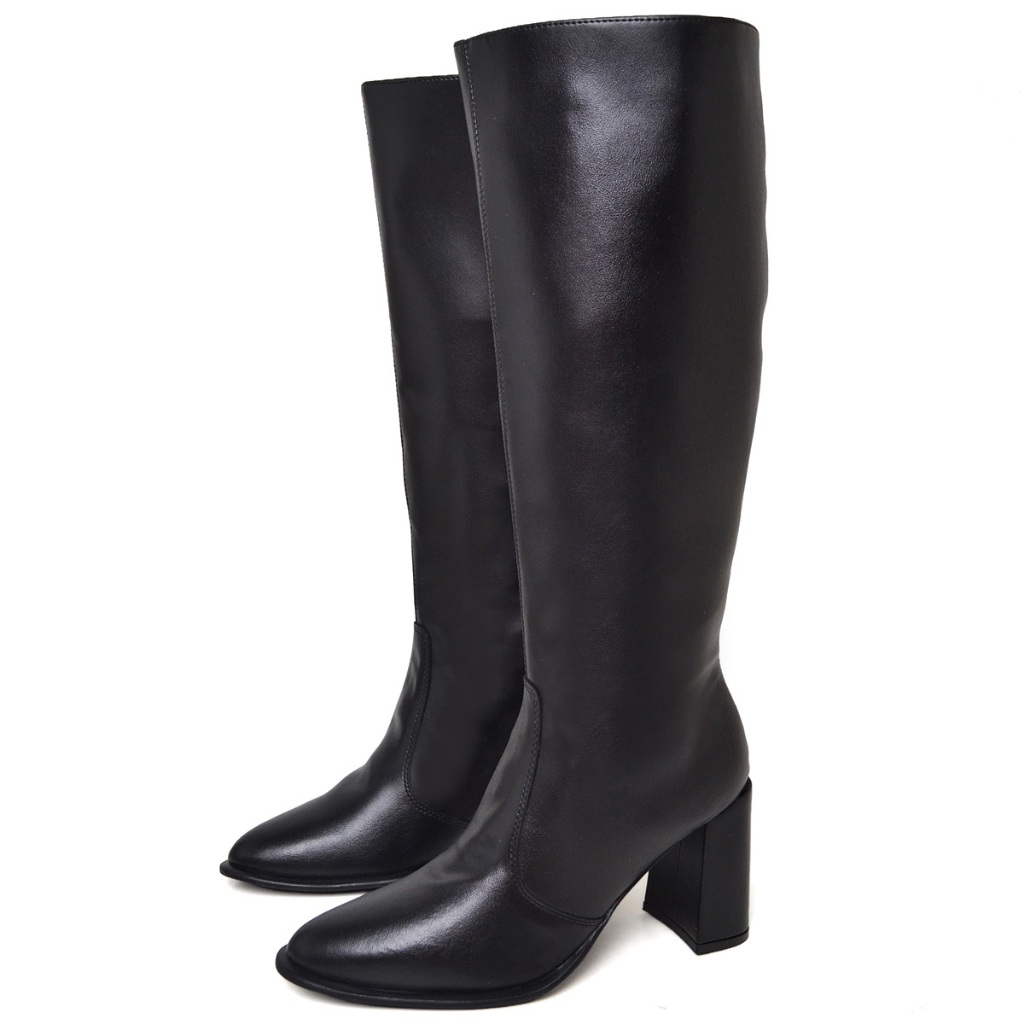 Bota Feminina Cano Alto Preto Original Dubuy Serena 1716DB em Oferta na Shopee