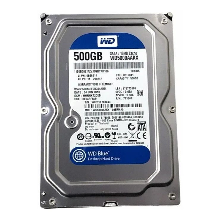 Hd Interno Western Digital WD Caviar Blue WD5000AAKX 500GB Azul