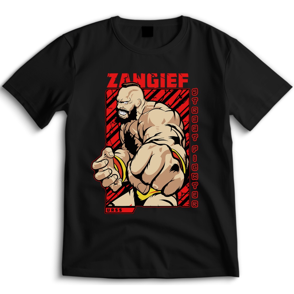 Camiseta Street Fighter Zangief 100% Algodão Camisa Estampada Unissex - 1143