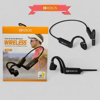 Fone Bluetooth 5.0 Condução Óssea Hrebos HS-611 Earflex Esportivo – Som Premium, Mãos Livres, Resistente à Água em Oferta na Shopee