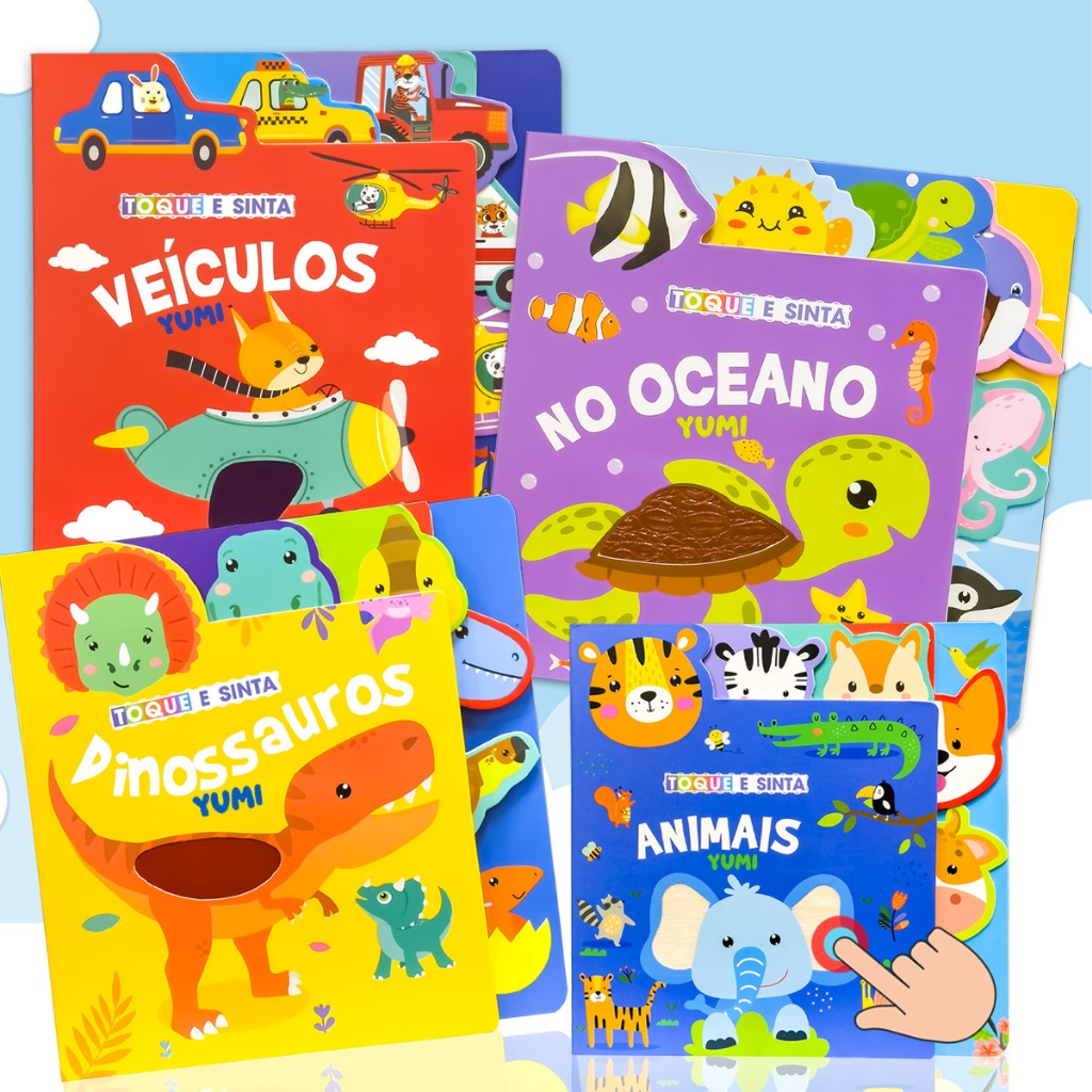 Livro Infantil do Bebê Toque E Sinta: Livro Sensorial Com Texturas Coleção Dedinhos Curiosos