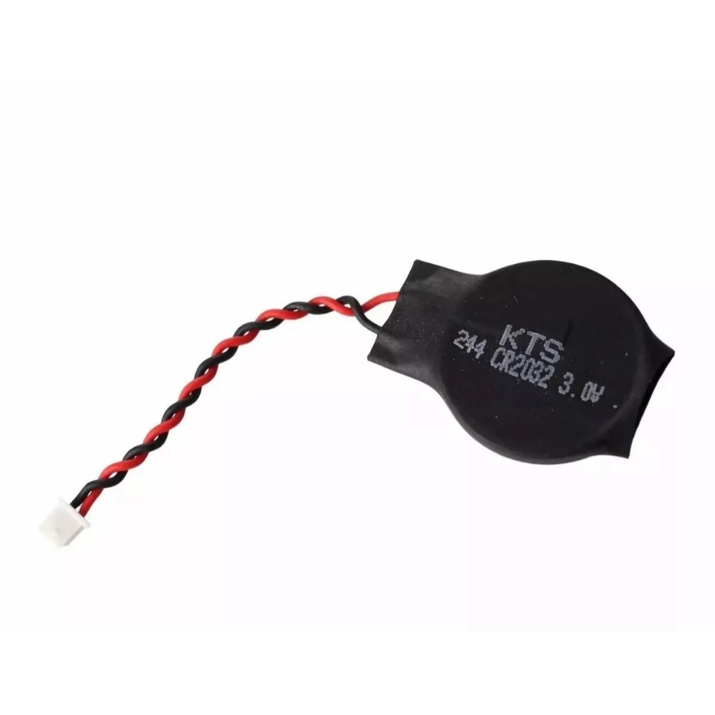 1x Bateria 3V CR2032 Chicote 2 Fios Placa Mãe Bios CMOS Dell Inspiron Modelo P75F