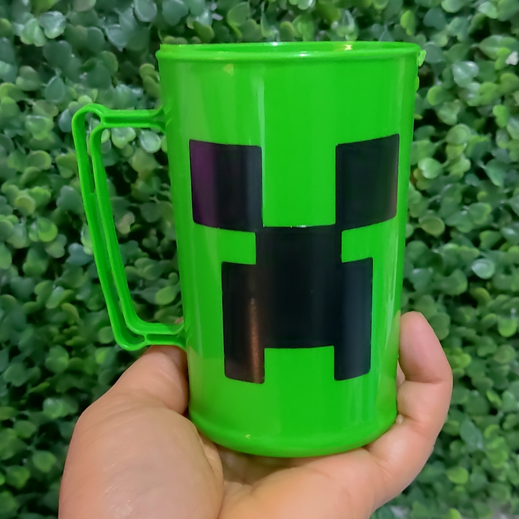 Caneca acrilica personalizada minecraft em acrilico 320 ml para lembrancinha de festa infantil