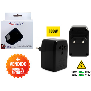 Transformador Conversor De Voltagem 110-220v Ou 220-110v 100 WATTS C/ Garantia e Nota Fiscal em Oferta na Shopee