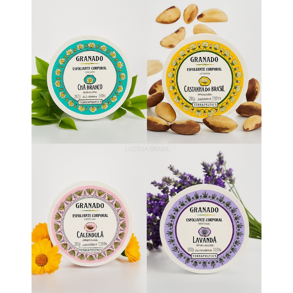 Granado Terrapeutics Esfoliante Corporal 200g - Calêndula| Chá Branco| Castanha do Brasil| Lavanda