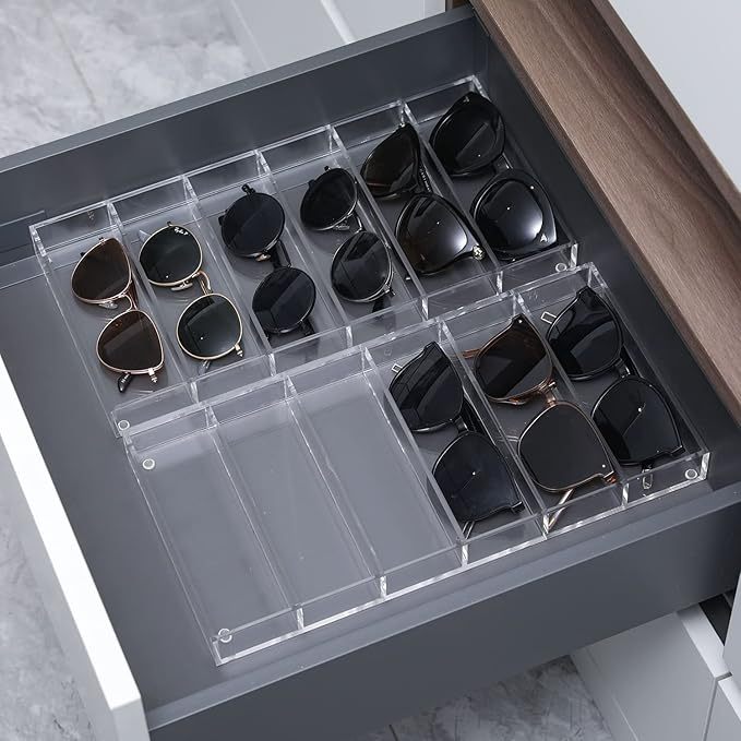 Bandeja Grande Organizadora Em ACRILICO Para Óculos JOIAS RELOGIOS