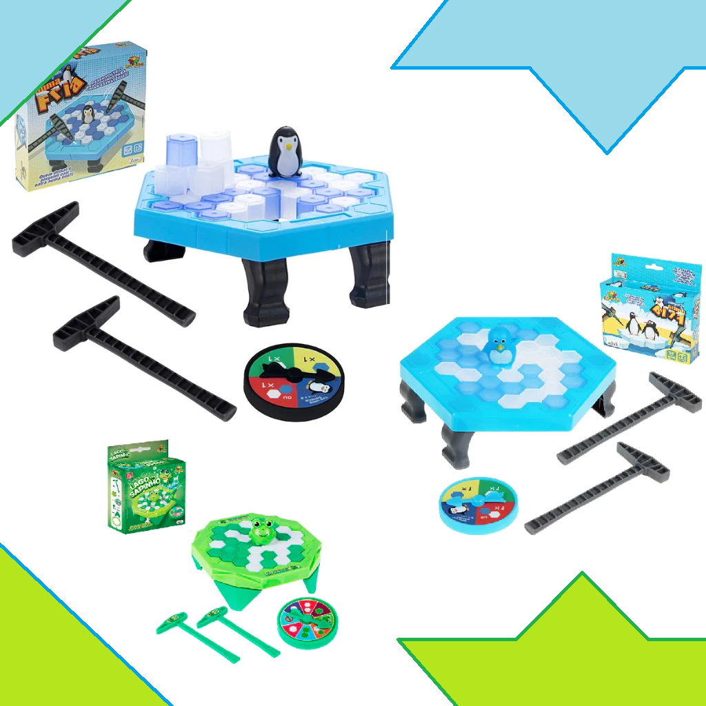 Jogo Quebra Gelo Pinguim Sapinho - Jogo Infantil Brinquedo em Oferta na Shopee