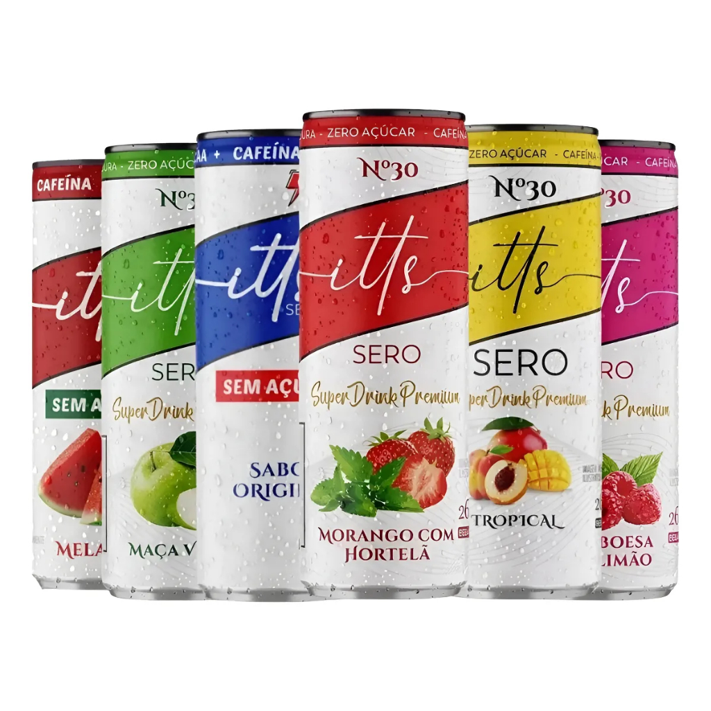 6x Itts Sero Bebida Super Drink Sem Açúcar Com Bcaa 269ml Mix em Oferta na Shopee