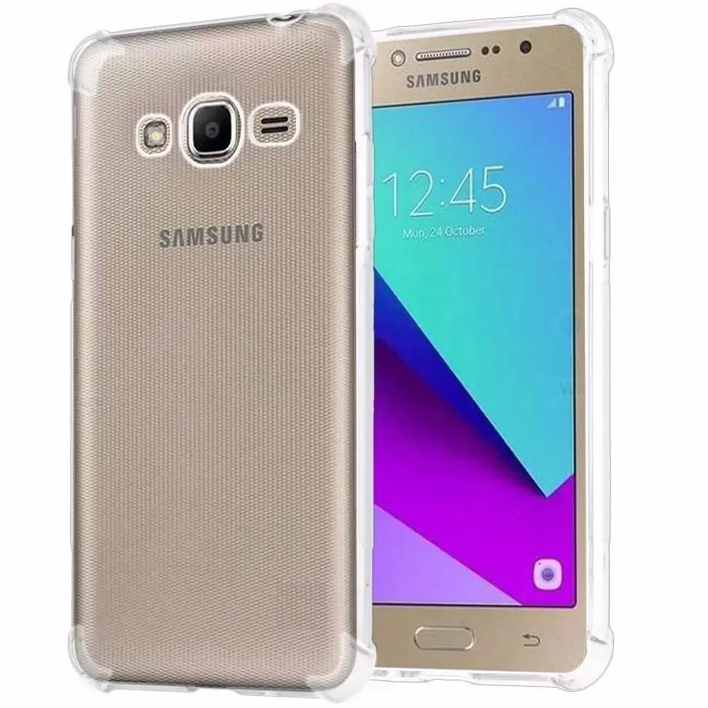 Capa Capinha  - Galaxy Gran Prime Tv/J2 PRIME TPU Flexível Transparente Com Proteção UV e Borda Anti-Shock