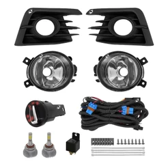 Kit Farol de Milha Neblina Vw Gol Voyage G7 2017 2018 + Kit Lâmpada Super LED 6000K