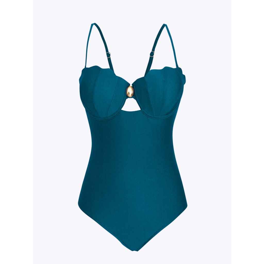 WD VEST Maiô Estruturado com Bojo e Detalhe Central – Sofisticação e Estilo para Brilhar à Beira-Mar XX343