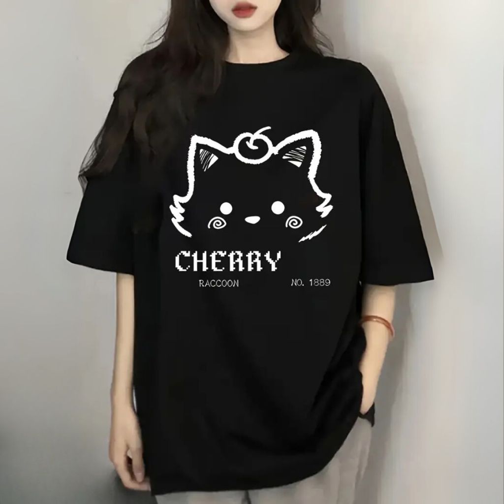 Camiseta Estilosa Feminina Moda Coreana Streetwear Camisa Oversized Despojada