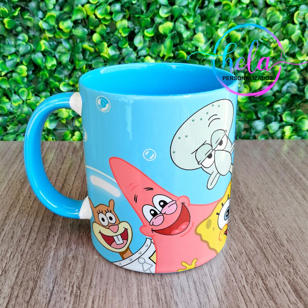 Caneca Bob Esponja E Seus Amigos Personalizada