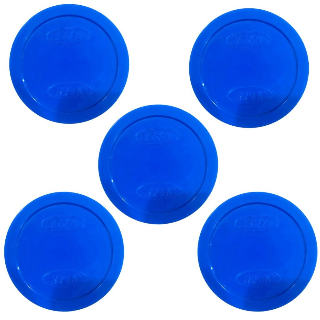 5 Discos Azul Reposição Para Mesa Air Game Aero Hóquei