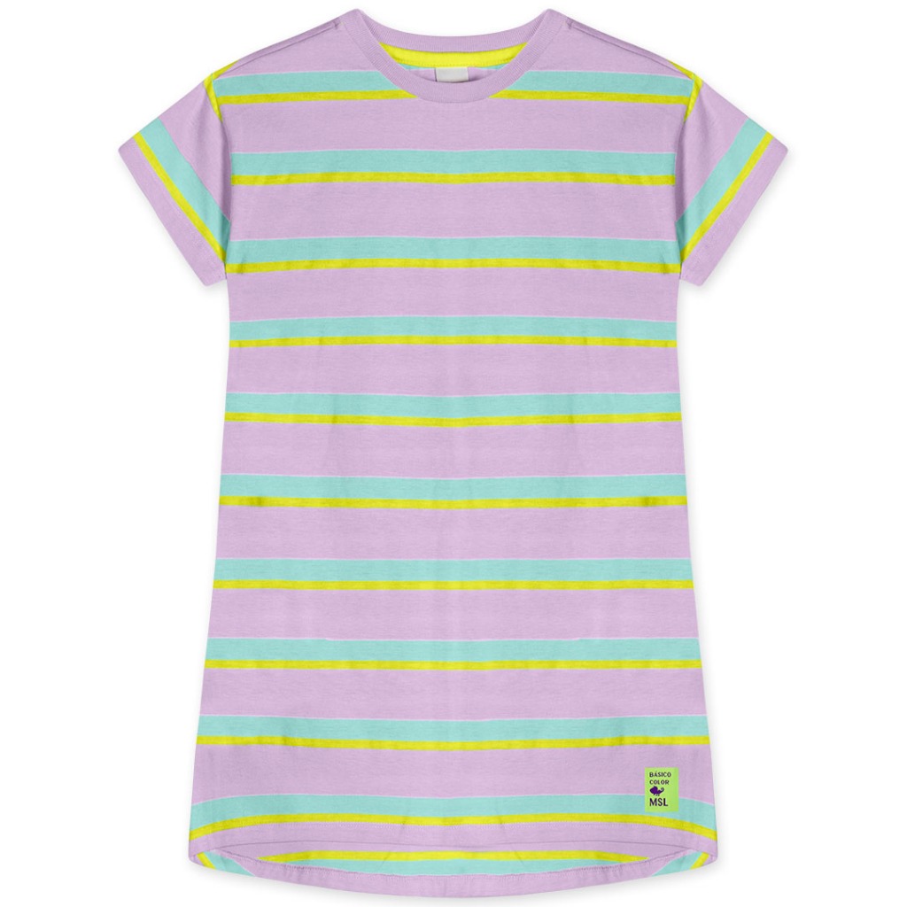 Detalhes do Vestido Antiviral Manga Curta Infantil Feminino Marisol