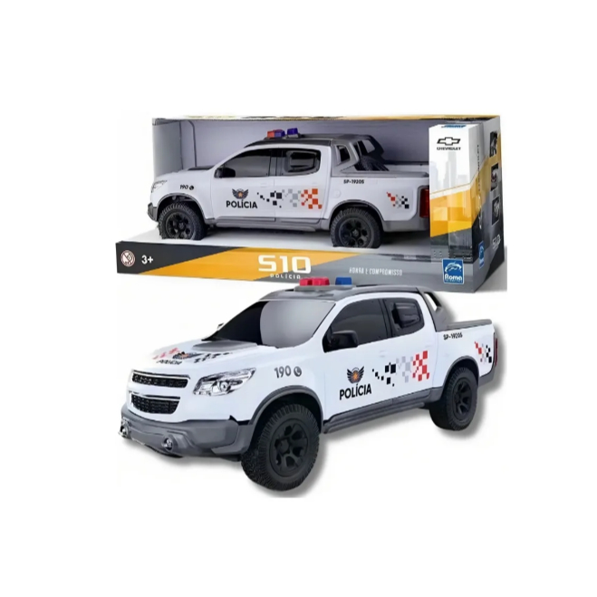 Miniatura Viatura Pick-up S10 Polícia São Paulo 1146 - Roma