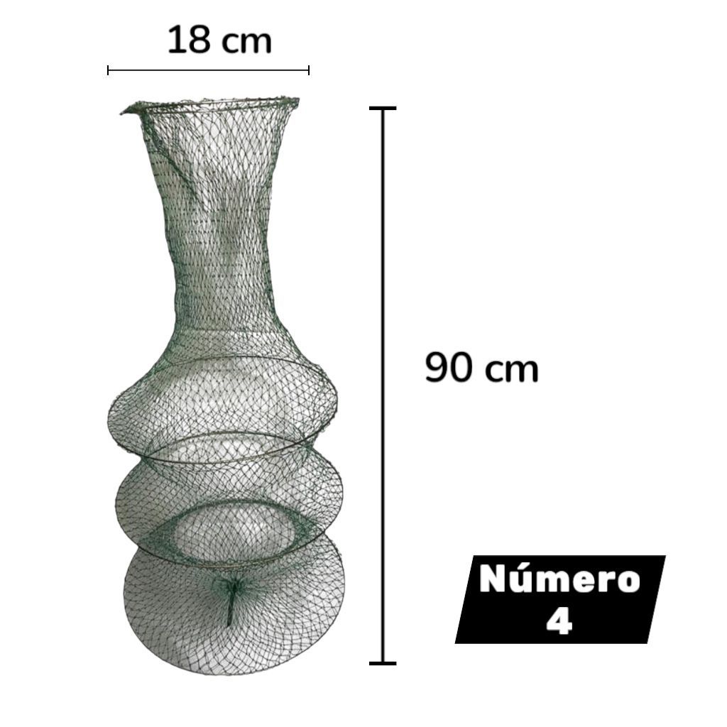 Rede Viveiro Samburá Nylon tamanho 04 - Covo para Peixes Guarda Peixe Samurai