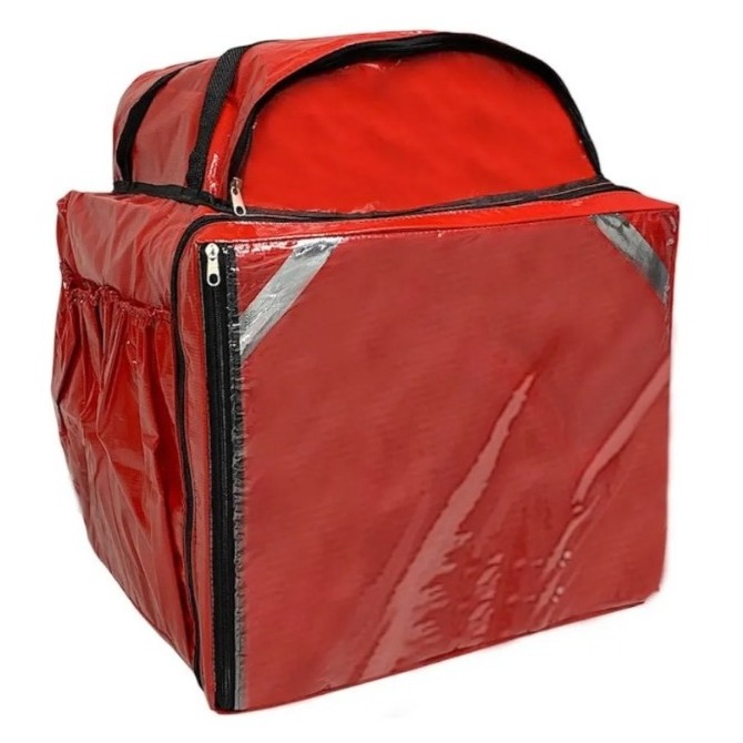Mochila bag só a capa lona impermeavel motoboy delivery sem isopor