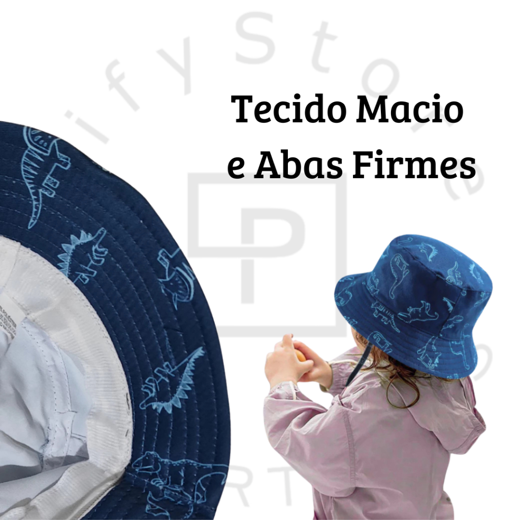 Chapéu de praia Infantil UV Bucket Infantil Menino Chapéu de praia masculino com Cordinha