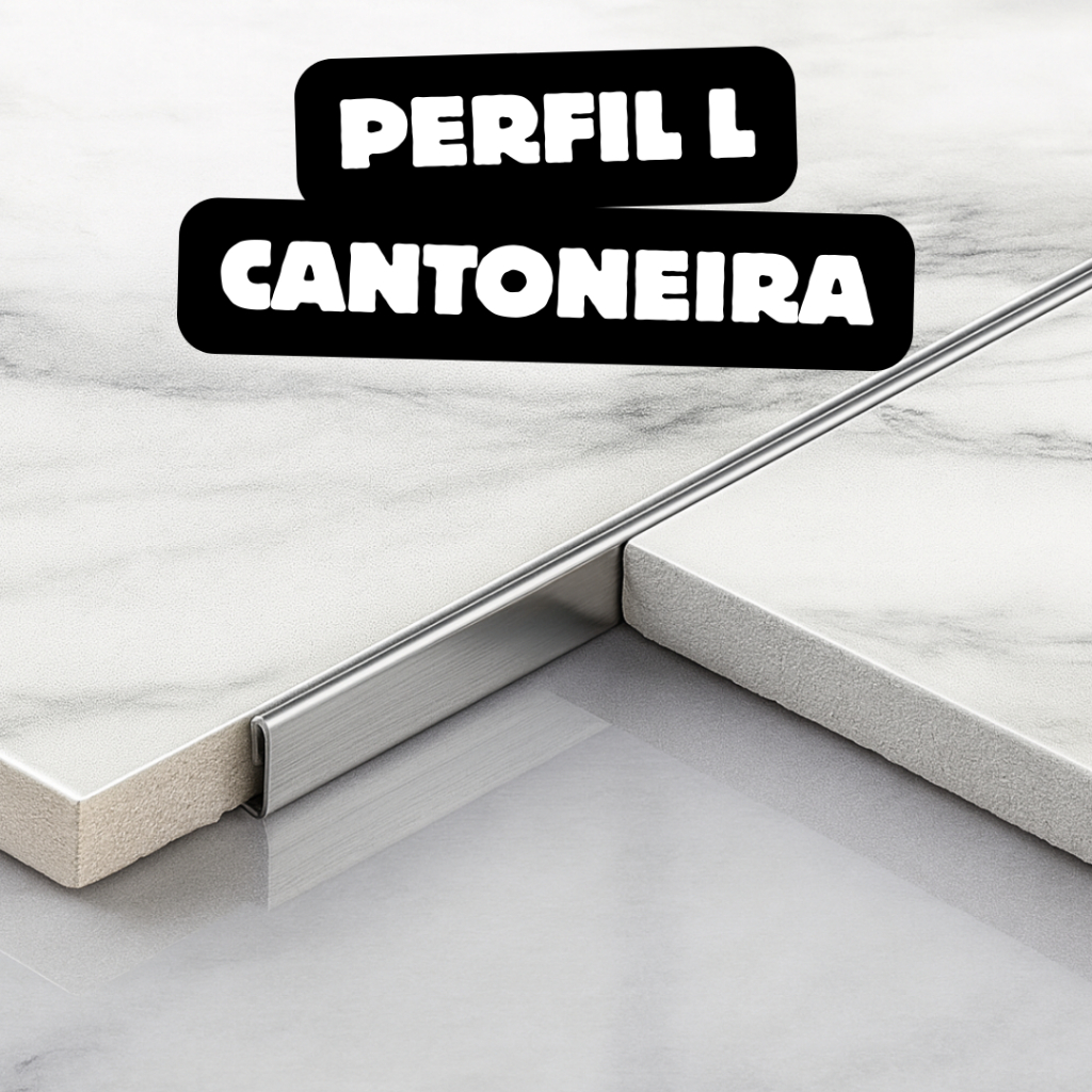 Perfil L Filet Soleira Cantoneira Aço inox 1M Envio Rapido em Oferta na Shopee