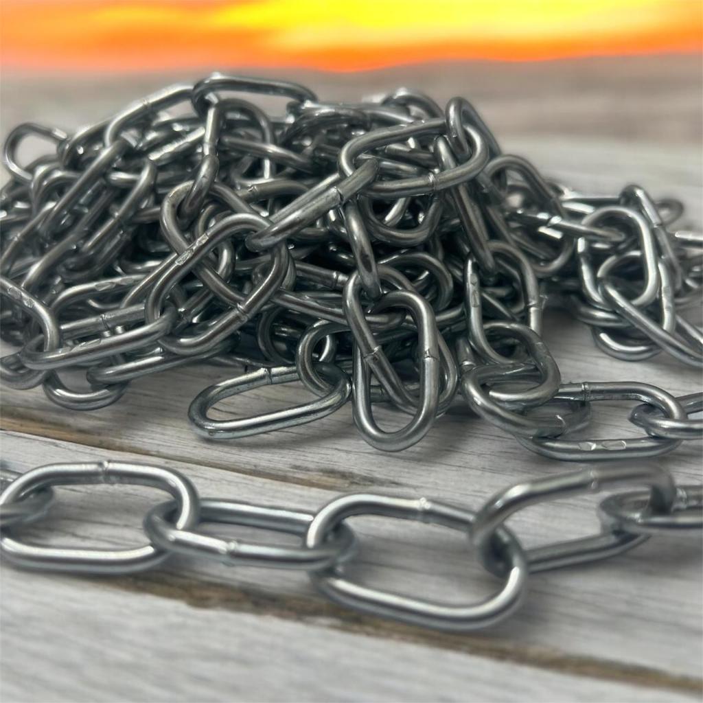 Corrente Pesada Soldada Galvanizada 2 Metro Para Portão Carga Pesada, Cadeado Forte Ate 80 kilos em Oferta na Shopee