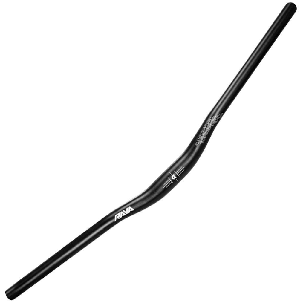Guidão Rise Bar Curvo 31.8x730mm Backsweep 9° Alumínio Mountain Bike Rava em Oferta na Shopee