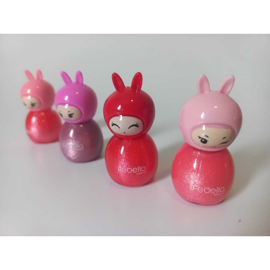 Gloss Lip Gloss bonequinha Febella - super fofa, lúdica e delicada